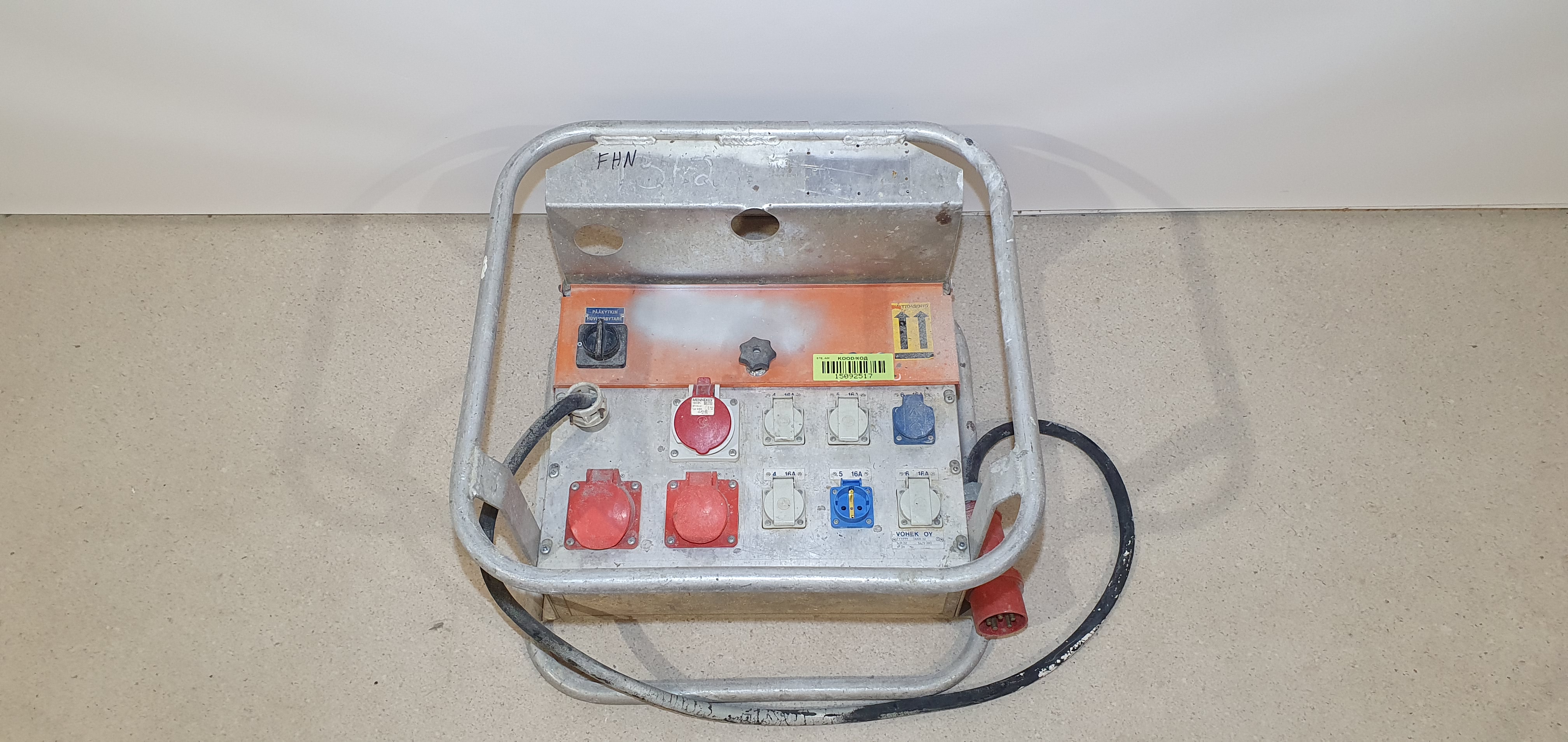 Kilp, jaotuskilp, elektrikilp, alajaotuskilp, objektikilp – foto laost, Rideen Rakvere