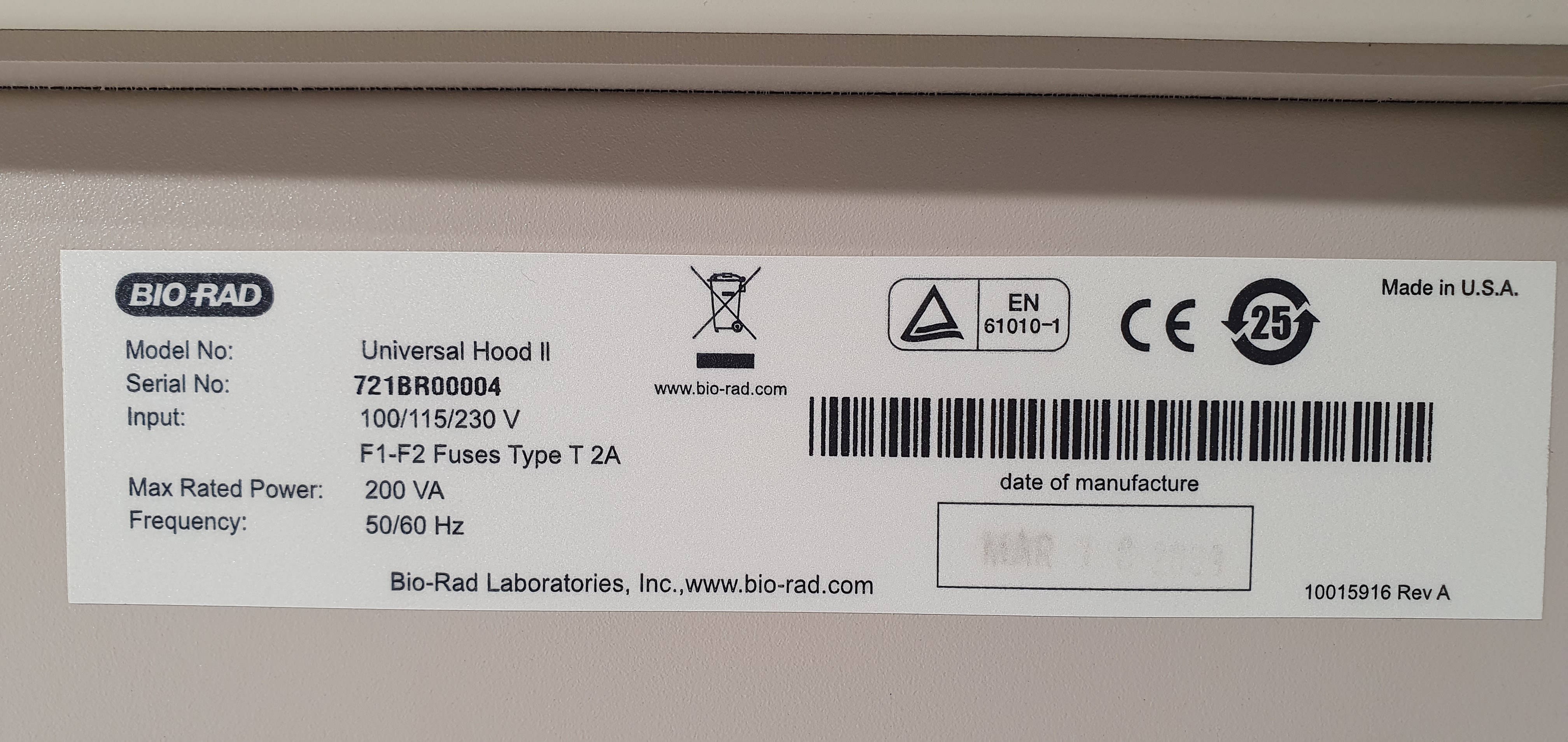 Bio-Rad, Molecular Imager ChemiDoc XRS+ – foto 20, Rideen