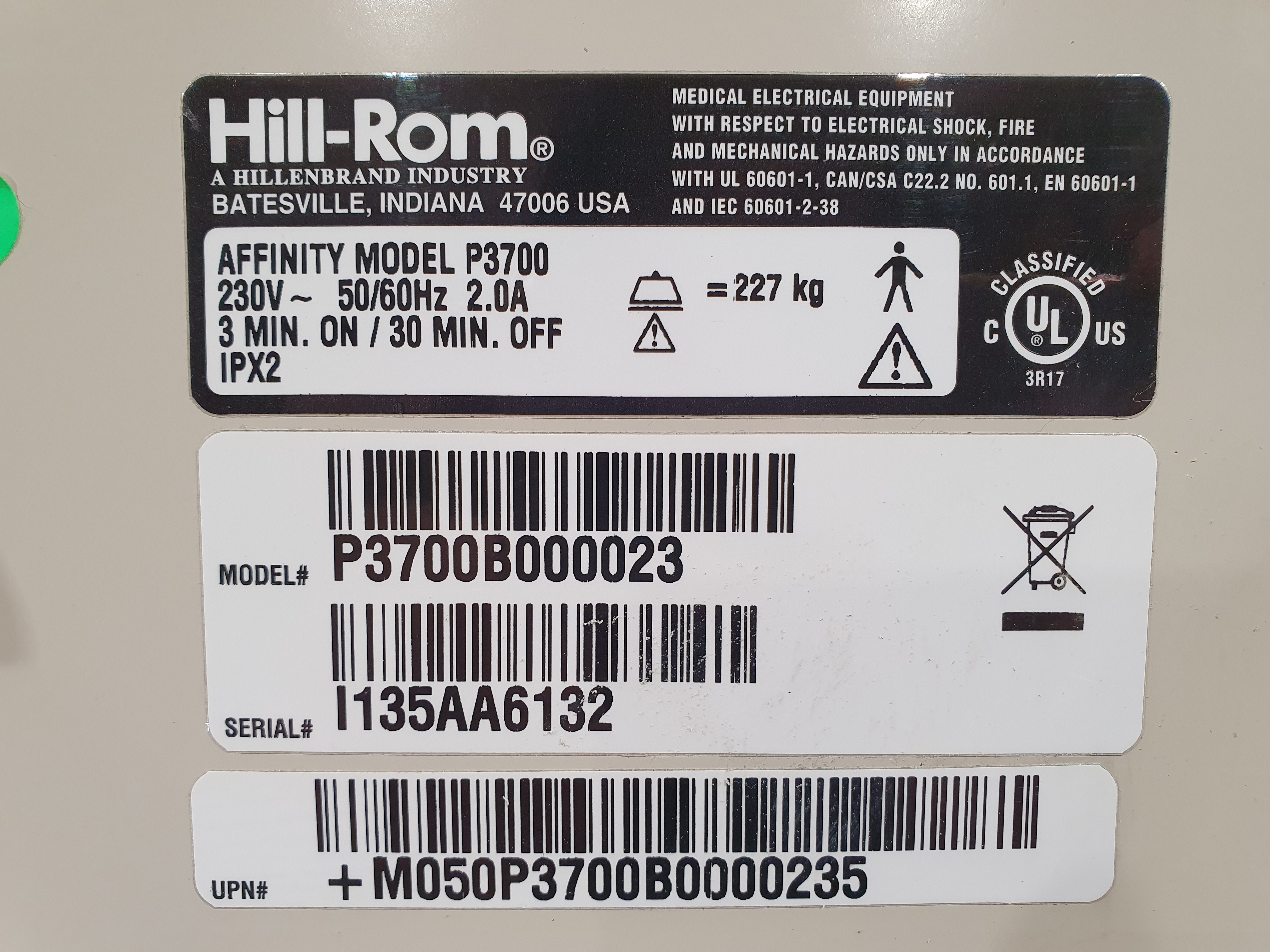 Birthing bed, gynaecological bed, Hill-Rom P3700 – Foto 24, Rideen