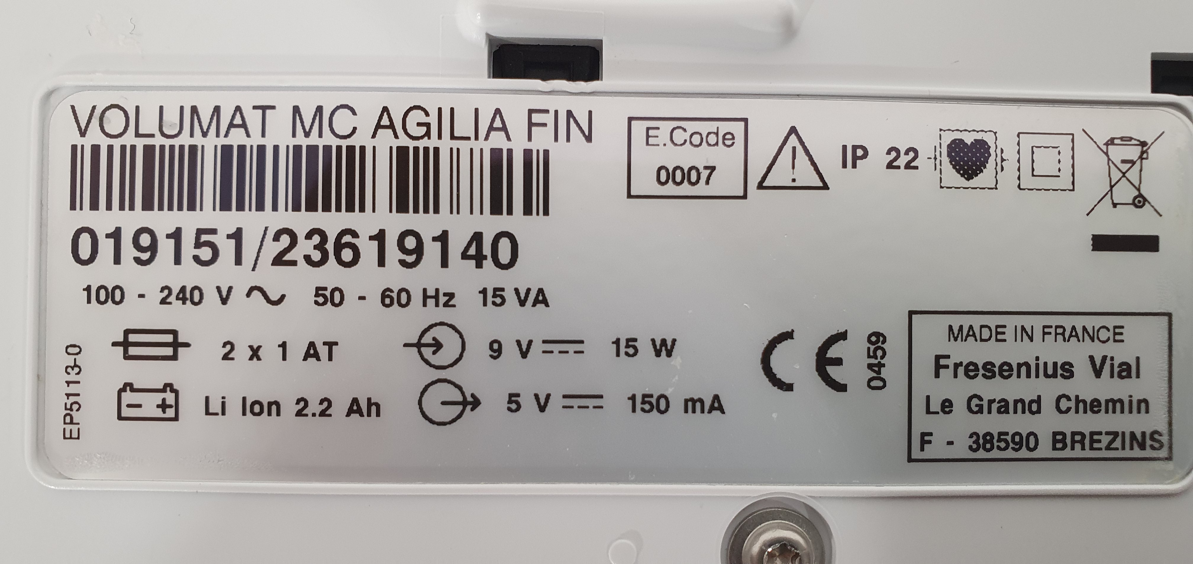 Infusion pump Agilia Volumat MC – foto 22, Rideen