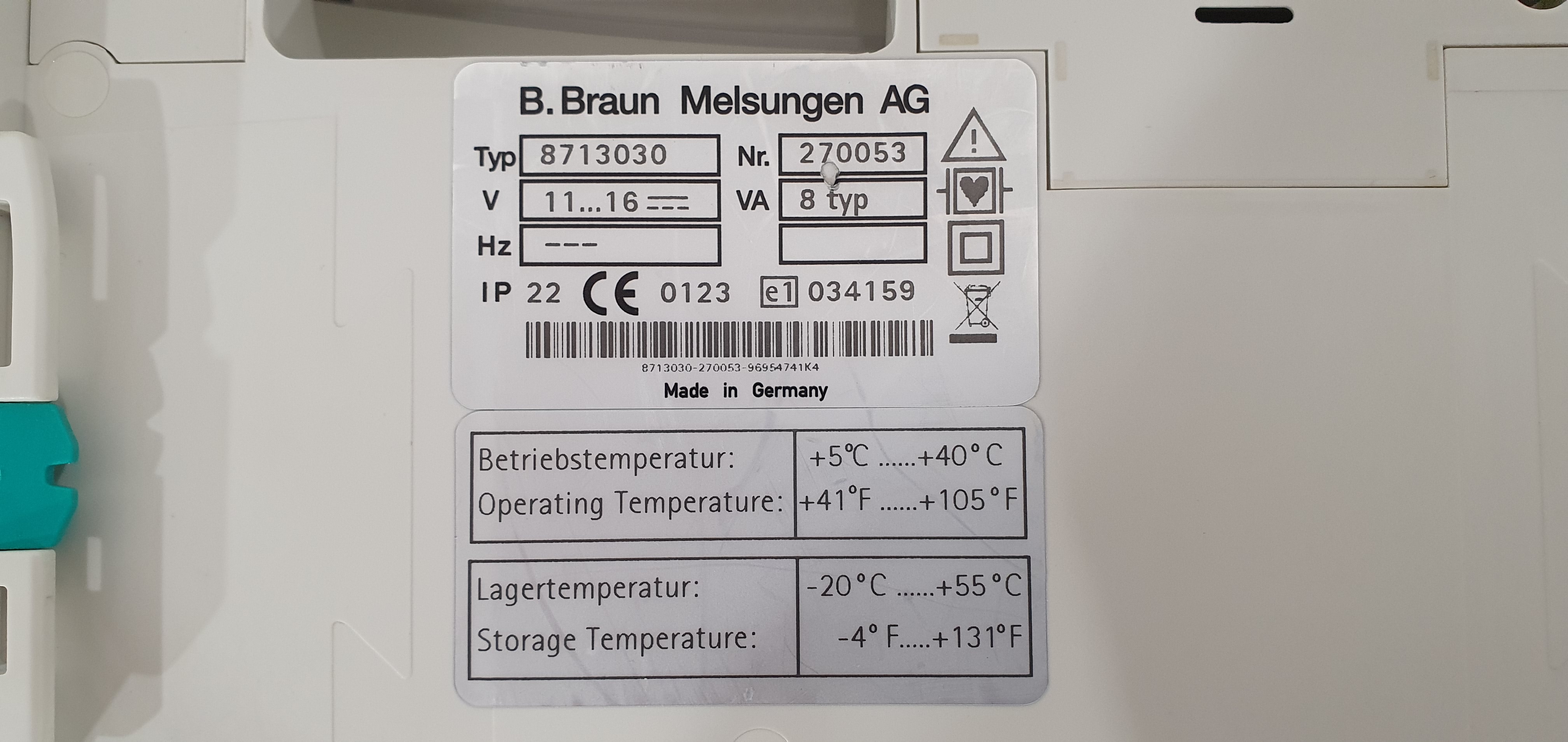 Syringe pump B Braun Perfusor Space – foto 26, Rideen