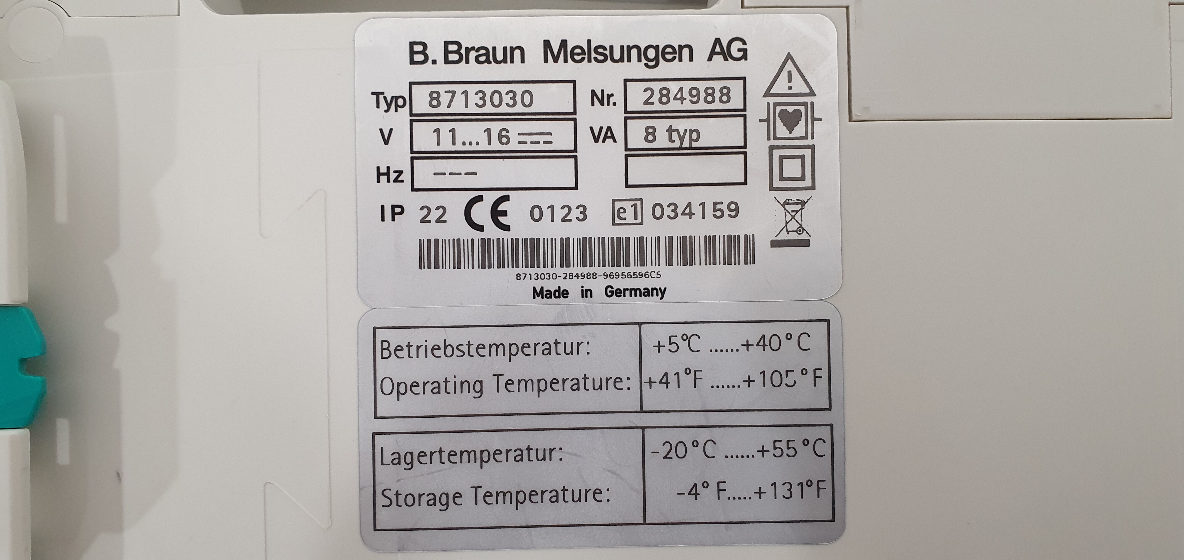 Syringe pump B Braun Perfusor Space – foto 30, Rideen