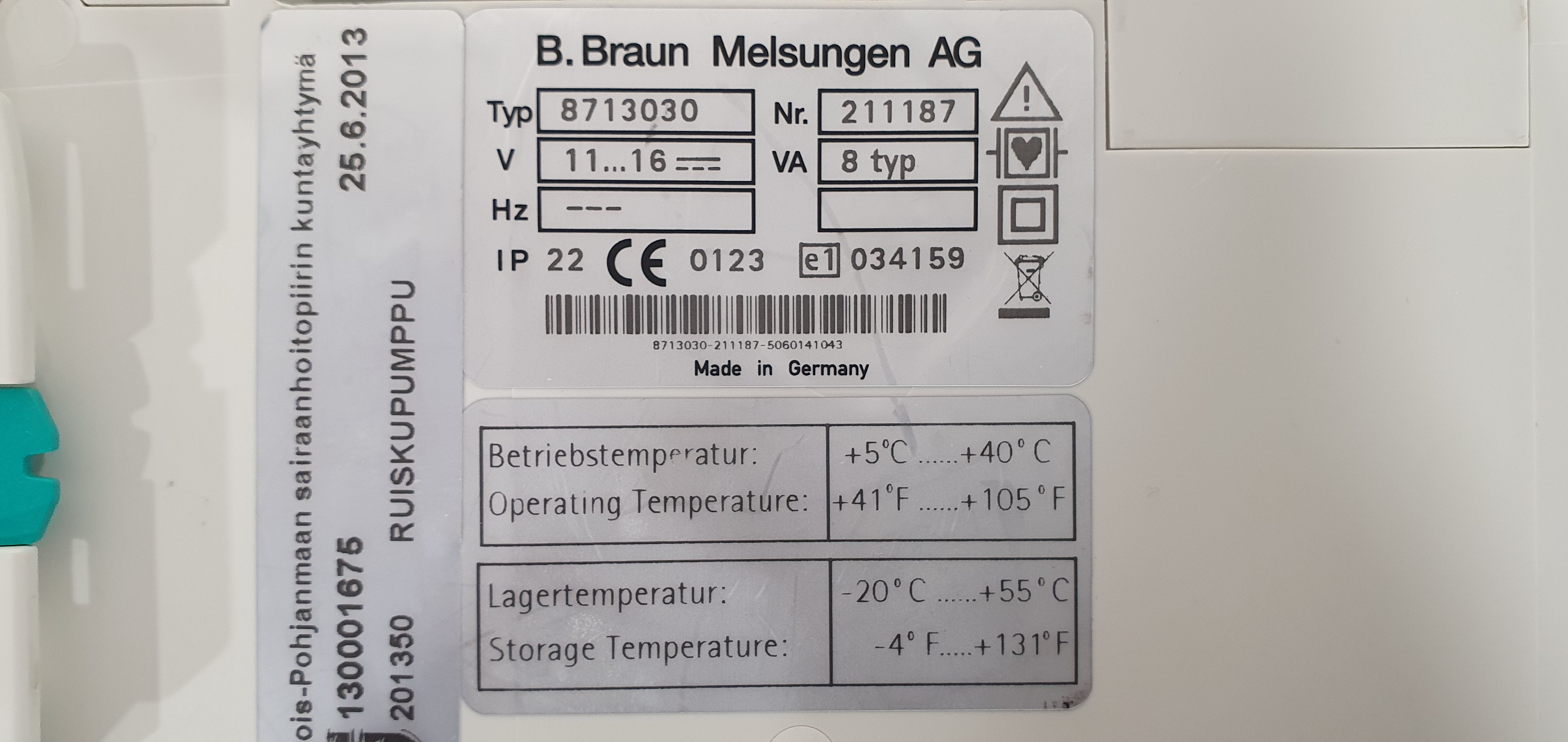 Syringe pump B Braun Perfusor Space – foto 38, Rideen