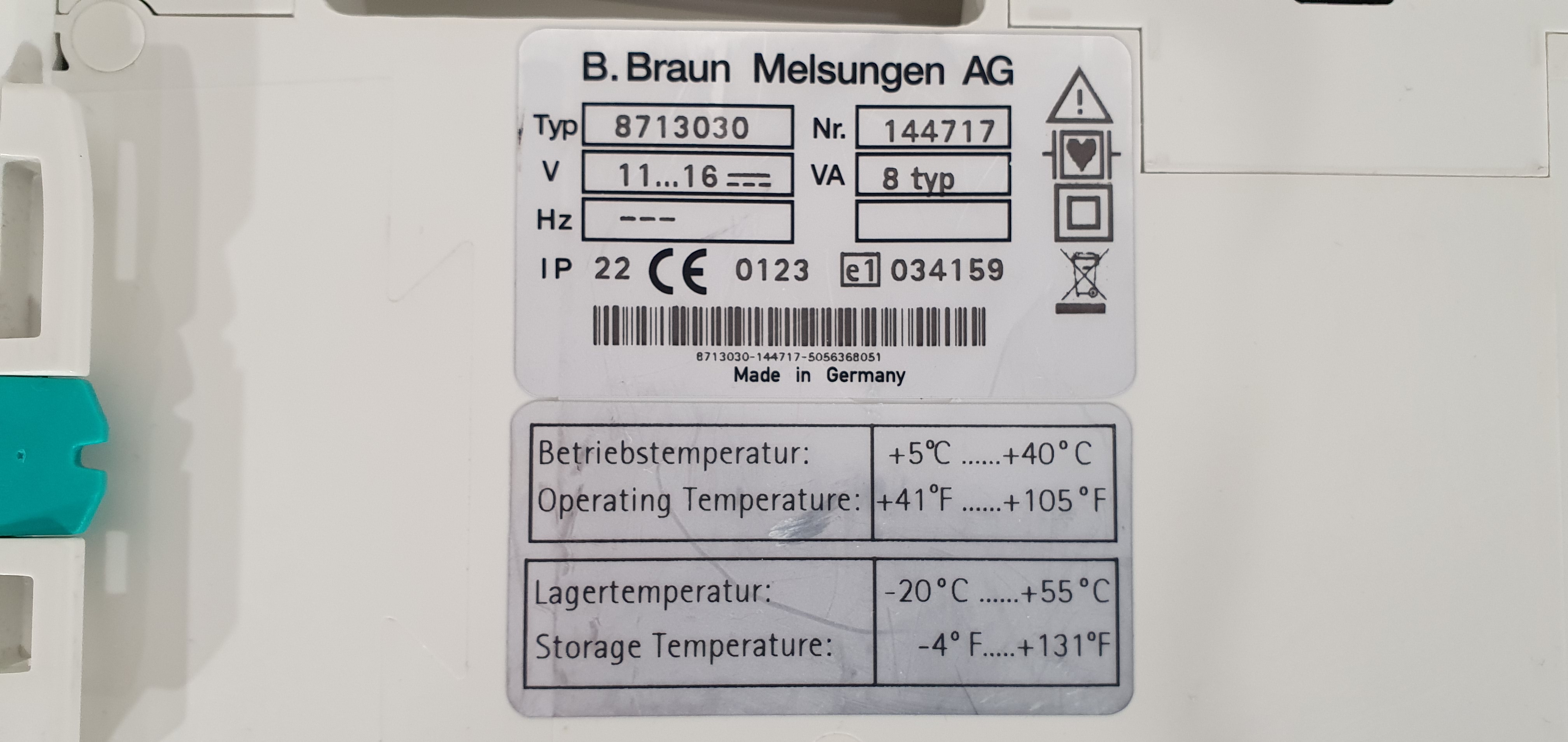 Syringe pump B Braun Perfusor Space – Foto 36, Rideen
