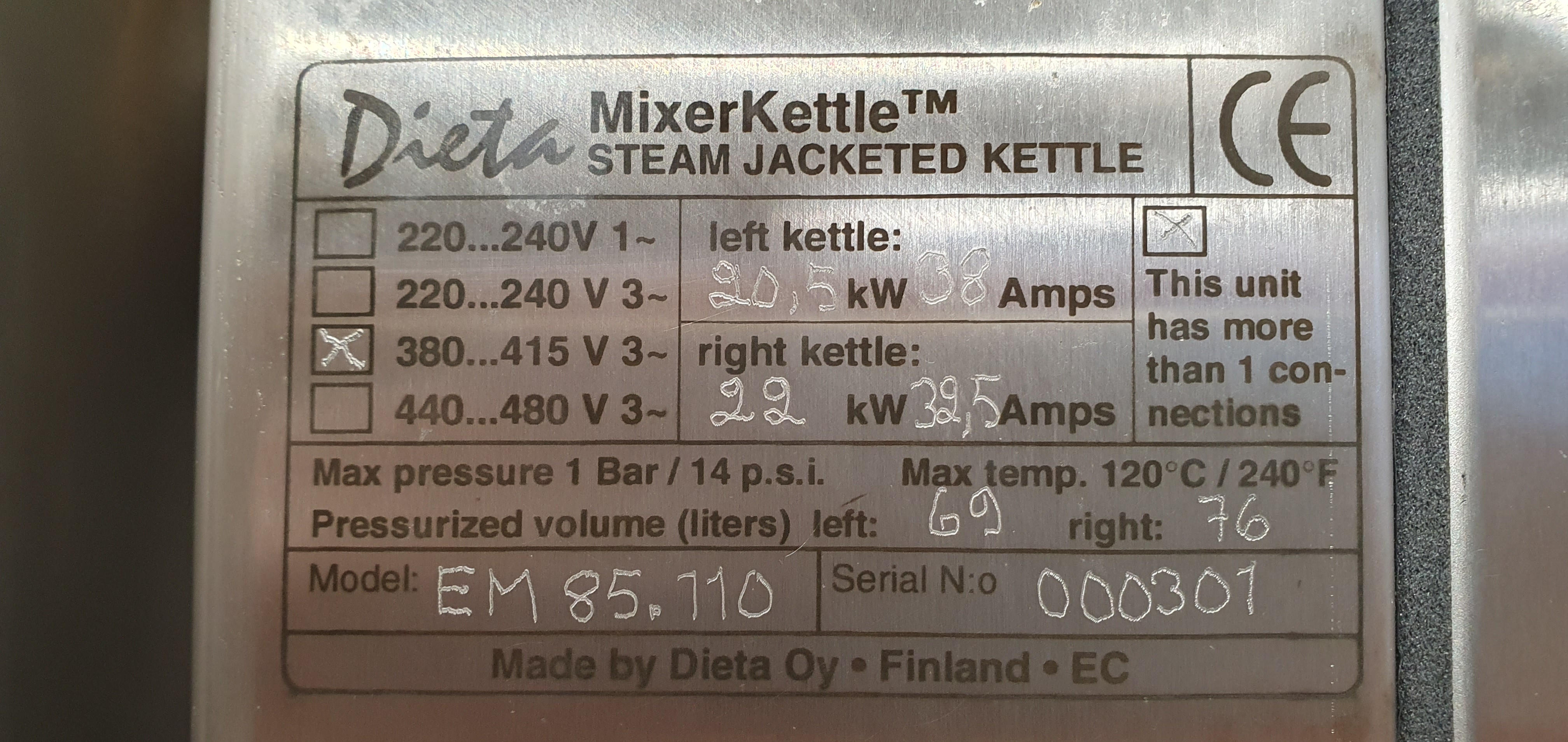 Kettle, cooking kettle, boiling kettle Dieta 80+100L – foto 24, Rideen