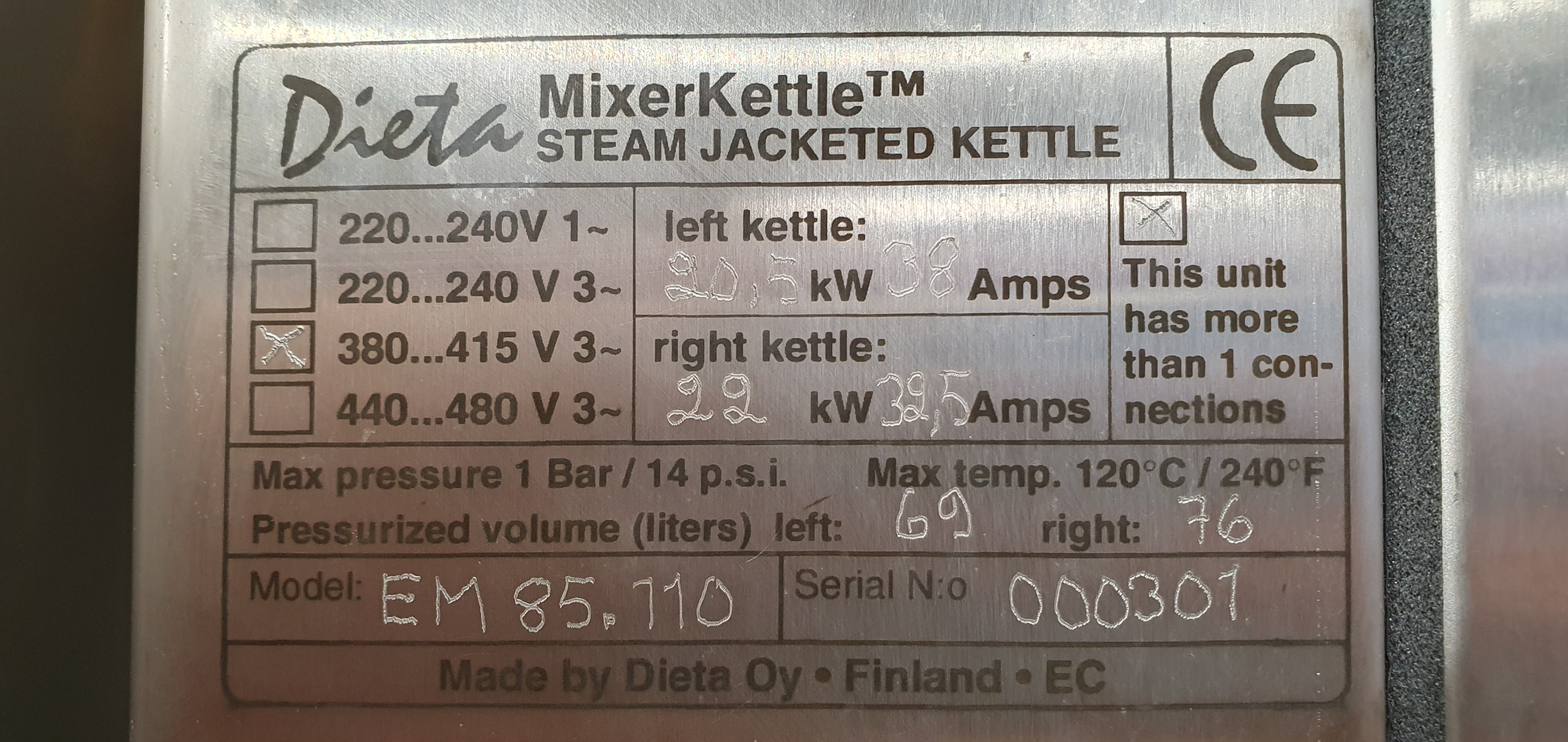 Kettle, cooking kettle, boiling kettle Dieta 80+100L – foto 28, Rideen