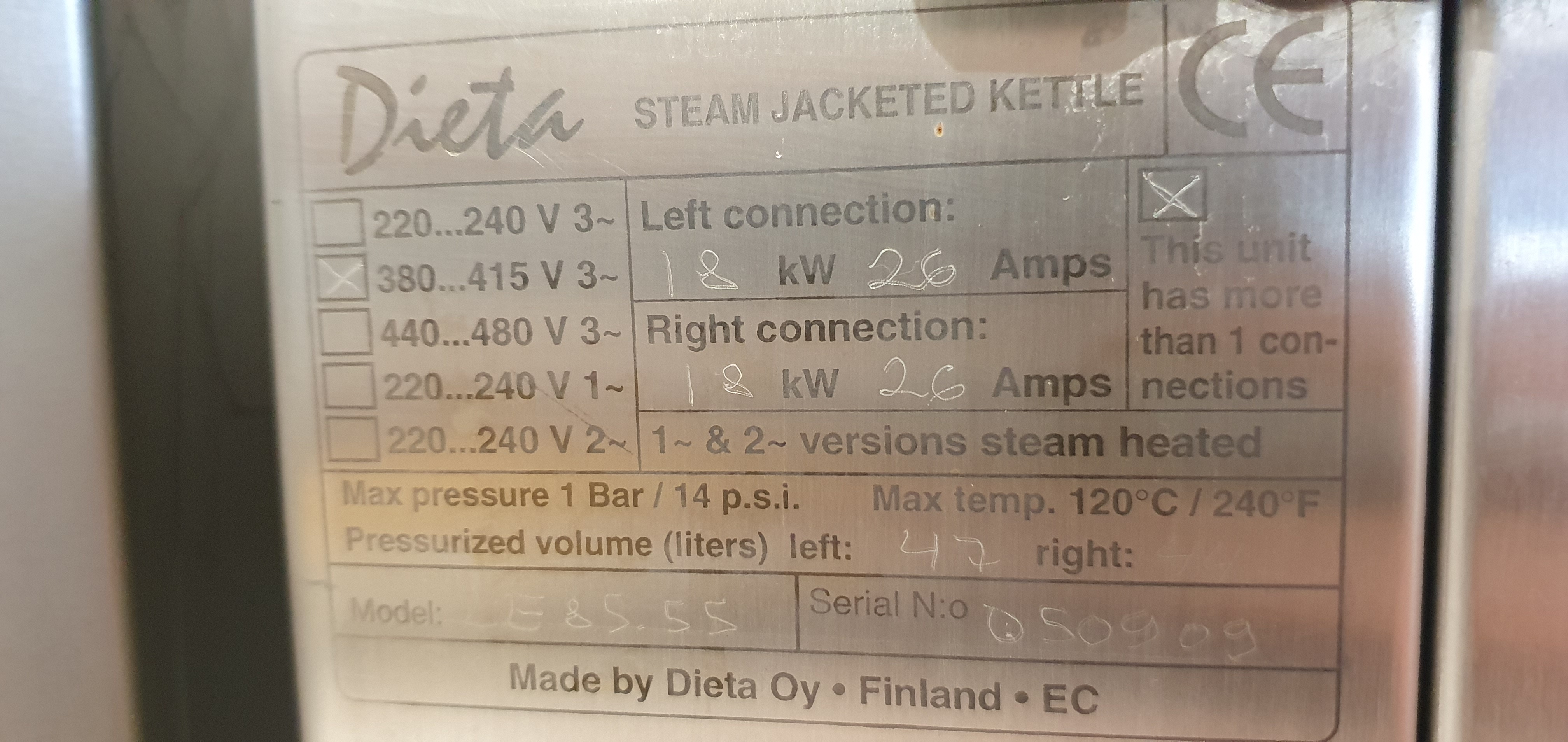 Kettle, cooking kettle, boiling kettle Dieta 80+50L – foto 22, Rideen