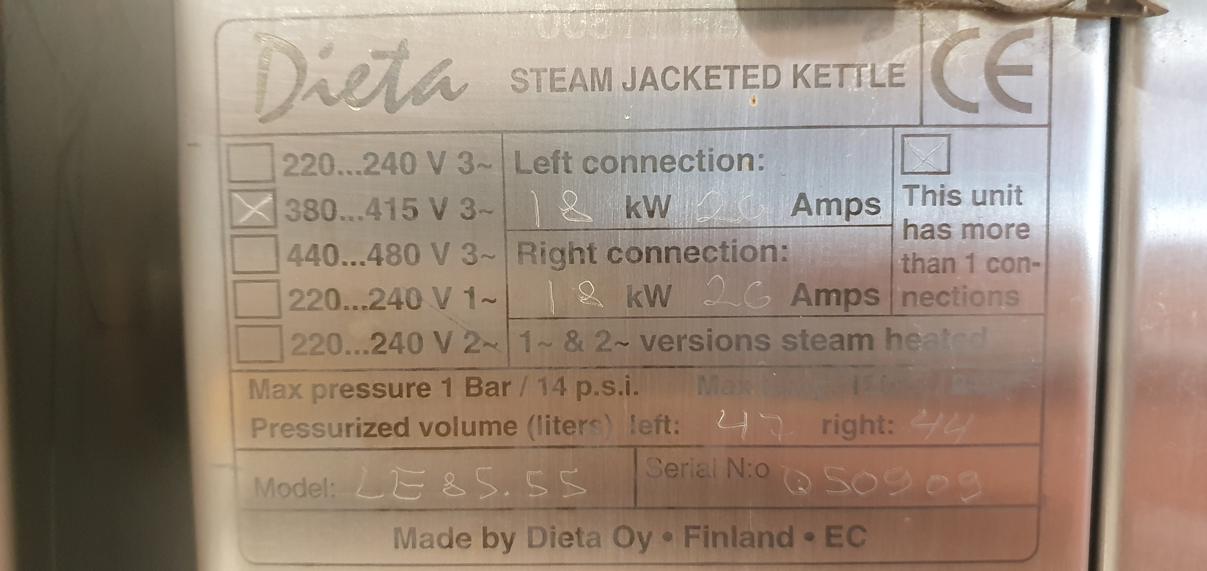 Kettle, cooking kettle, boiling kettle Dieta 80+50L – foto 24, Rideen