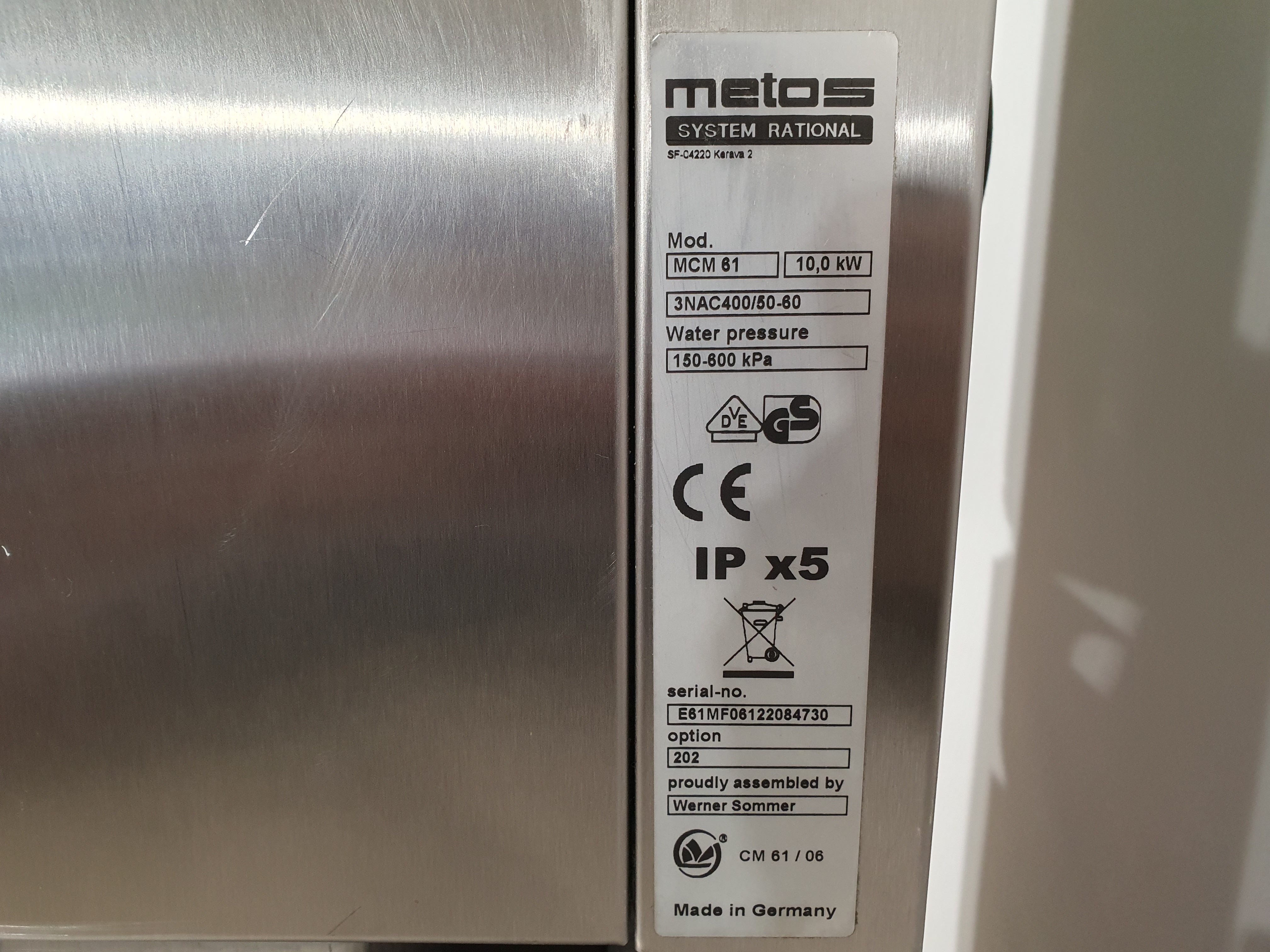 Ahi, combi oven, convection oven, steam oven Metos – Foto 30, Rideen