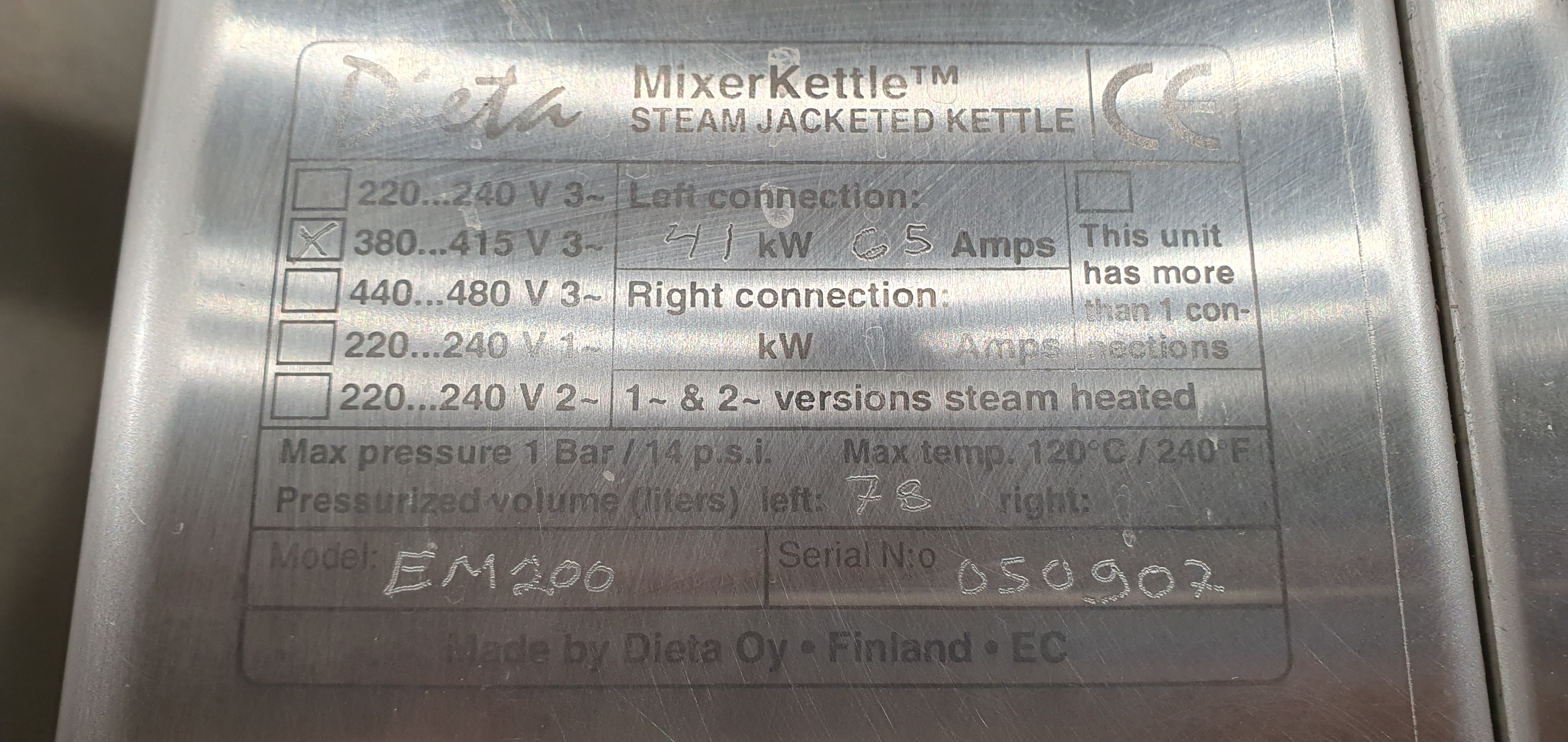 Kettle, cooking kettle, boiling kettle Dieta 200L – foto 18, Rideen
